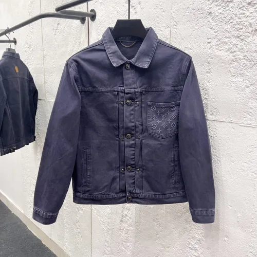 Louis Vuitton Dark Indigo Trucker Denim Jacket Early‑Fall #A67655