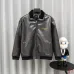 Louis Vuitton Heavy Embroidery Grey Faux Leather Varsity Jacket #A69168