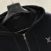 Louis Vuitton Heavyweight Zip Up Hoodie Jacket, Black 460g #A69000
