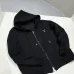 Louis Vuitton Heavyweight Zip Up Hoodie Jacket, Black 460g #A69000