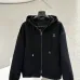 Louis Vuitton Heavyweight Zip Up Hoodie Jacket, Black 460g #A69000