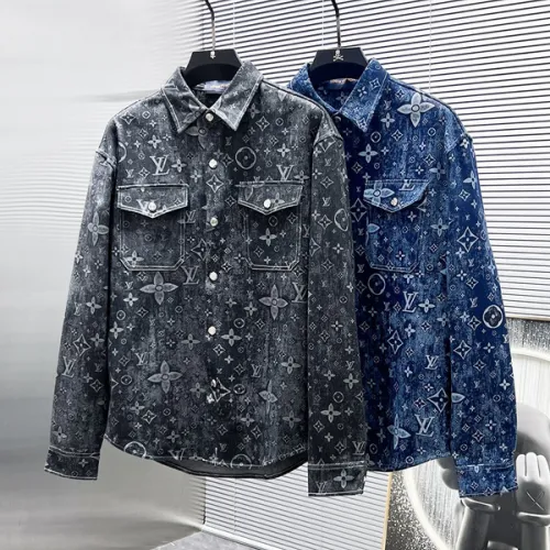 Louis Vuitton Jackets for Men Blue/Black #B53717