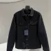 Louis Vuitton Jacquard Denim Trucker Jacket, Black #A68999