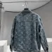 Louis Vuitton Monogram Jacquard Denim Trucker Jacket, Vintage Blue #A69002