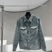 Louis Vuitton Monogram Jacquard Denim Trucker Jacket, Vintage Blue #A69002