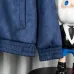 Louis Vuitton Navy Monogram Stand Collar Zip Varsity Jacket #A69169