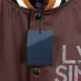 Louis Vuitton Runway Brown Satin Varsity Bomber Jacket #A69166