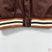 Louis Vuitton Runway Brown Satin Varsity Bomber Jacket #A69166