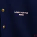 Louis Vuitton Runway Navy Wool Blend Varsity Jacket #A69167