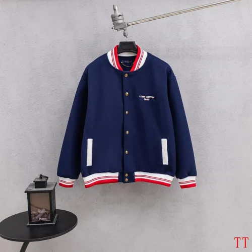 Louis Vuitton Runway Navy Wool Blend Varsity Jacket #A69167
