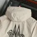 Moncler Graphic‑Logo Hooded Full‑Zip Utility Jacket, Cream White #A68461