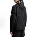 Moncler Hooded Full‑Zip Windbreaker Jacket, Black #A68449