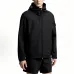 Moncler Hooded Full‑Zip Windbreaker Jacket, Black #A68449