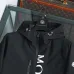 Moncler Letter‑Print Hooded Full‑Zip Windbreaker Jacket, Black #A68466
