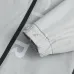Moncler Letter‑Print Hooded Full‑Zip Windbreaker Jacket, Cream White #A68465