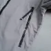Moncler Letter‑Print Hooded Full‑Zip Windbreaker Jacket, Light Gray #A68464