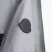 Moncler Letter‑Print Hooded Full‑Zip Windbreaker Jacket, Light Gray #A68464