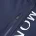 Moncler Letter‑Print Hooded Full‑Zip Windbreaker Jacket, Navy Blue #A68467