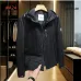 Moncler Men’s Lightweight Hooded Windbreaker, Black & White #A67901