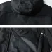 Moncler Men’s Lightweight Hooded Windbreaker, Black & White #A67901