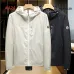 Moncler Men’s Lightweight Hooded Windbreaker, Black & White #A67901