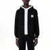 Moncler M‑Logo Embroidered Full‑Zip Hooded Casual Jacket, Black #A68457