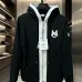 Moncler M‑Logo Embroidered Full‑Zip Hooded Casual Jacket, Black #A68457