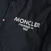 Moncler Printed‑Logo Hooded Full‑Zip Windbreaker Jacket, Black #A68458