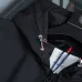 Moncler Printed‑Logo Hooded Full‑Zip Windbreaker Jacket, Black #A68458