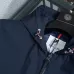 Moncler Printed‑Logo Hooded Full‑Zip Windbreaker Jacket, Navy #A68459