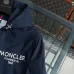 Moncler Printed‑Logo Hooded Full‑Zip Windbreaker Jacket, Navy #A68459