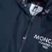 Moncler Printed‑Logo Hooded Full‑Zip Windbreaker Jacket, Navy #A68459