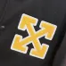 Off-White Yellow Arrow Embroidered Varsity Jacket, Black #A69376