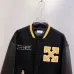 Off-White Yellow Arrow Embroidered Varsity Jacket, Black #A69376