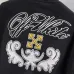 Off-White Yellow Arrow Embroidered Varsity Jacket, Black #A69376