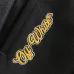 Off-White Yellow Arrow Embroidered Varsity Jacket, Black #A69376