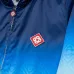 Casablanca Men Gradient Hooded Zip‑Up Jacket | Blue‑White‑Red Gradient #A68147