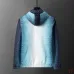 Casablanca Men Gradient Print Hooded Zip‑Up Jacket | Blue Gradient #A68141