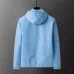 Casablanca Men Monogram Print Hooded Windbreaker Jacket | Multi‑color #A68148