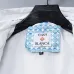 Casablanca Men Printed Hooded Zip‑Up Jacket | White‑Blue Print #A68143