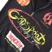 Godspeed Distressed 13 Graphic Zip‑Up Hoodie Streetwear Jacket Black #A67859