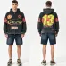 Godspeed Distressed 13 Graphic Zip‑Up Hoodie Streetwear Jacket Black #A67859