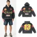 Godspeed Distressed 13 Graphic Zip‑Up Hoodie Streetwear Jacket Black #A67859