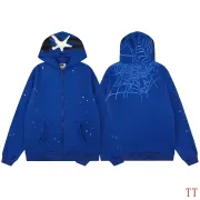 Spider‑5 Men Fleece‑Lined Zip‑Up Hooded Jacket, Royal Blue #A68155
