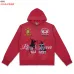 Vale Sport Equestrian Graphic Zip‑Up Hoodie Casual Jacket Red Purple Black #A67860