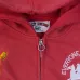 Vale Sport Equestrian Graphic Zip‑Up Hoodie Casual Jacket Red Purple Black #A67860