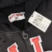 Valley High 14 Dreams Letter Print Zip‑Up Hoodie Street Jacket Black #A67863