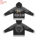 Valley High 14 Dreams Letter Print Zip‑Up Hoodie Street Jacket Black #A67863