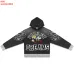 Valley High 14 Dreams Letter Print Zip‑Up Hoodie Street Jacket Black #A67863