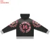 Valley High 14 Dreams Letter Print Zip‑Up Hoodie Street Jacket Black #A67863